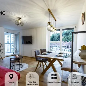 Apartment Tamliving 2br Center 3 Bridges Great View Kitchen, Ljubljana